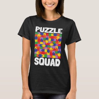Camiseta Juego De Mesa Y Escuadrón De Rompecabezas Del Juga