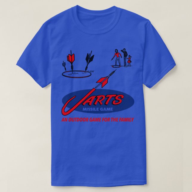 Camiseta Juego de misil de las artes del jardín de los años (Diseño del anverso)