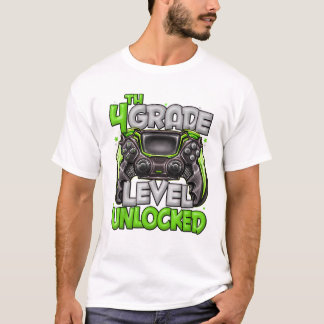 Camiseta Juego de nivel de 4to grado activado