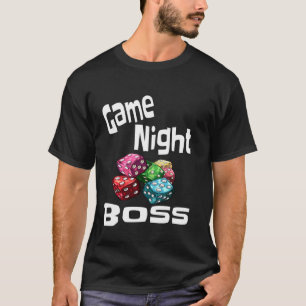 Camiseta Juego de Noche Divertido Jefe Ganador Sarcasmo Hum