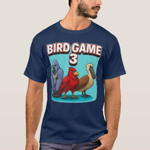 Camiseta Juego de Pájaros 3 Parodia de Meme Viral Pájaros D