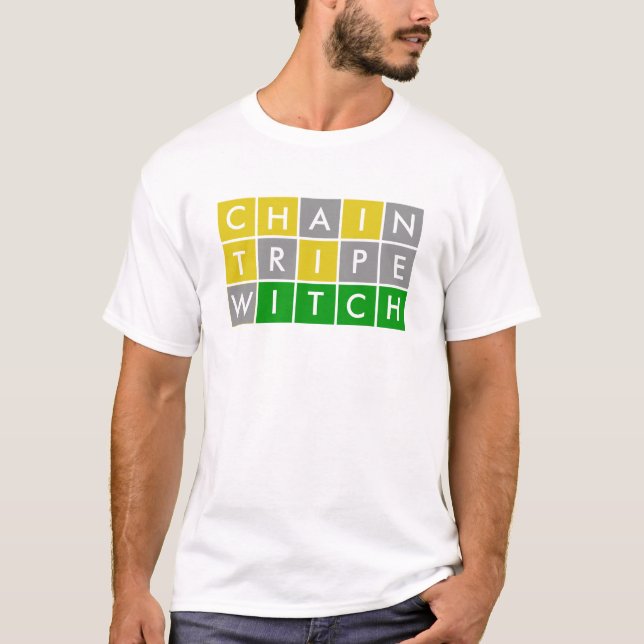 Camiseta Juego de palabras de 5 letras Lewd (Anverso)