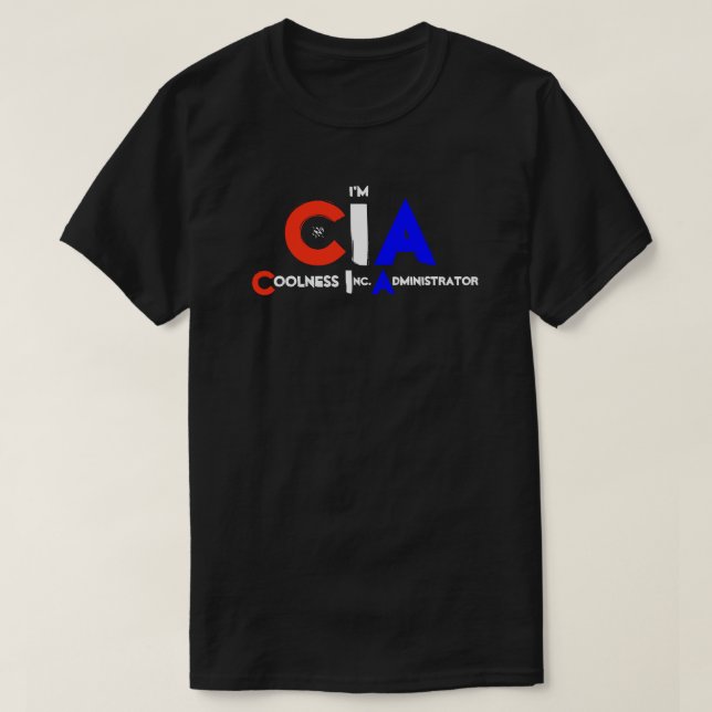 Camiseta juego de palabras de la CIA y la frialdad (Diseño del anverso)