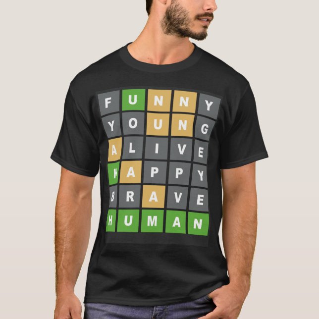Camiseta Juego de palabras en línea geeks juegos de palabra (Anverso)