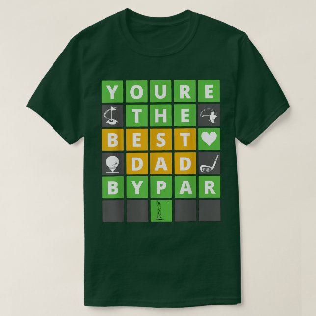 Camiseta Juego de palabras masculino mejor papá por papá di (Diseño del anverso)