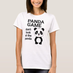 Camiseta Juego de Panda Lindo Chicas Mujeres Niños Ropa Div