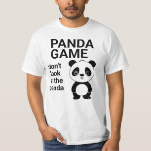 Camiseta Juego de Panda Lindo Chicas Mujeres Niños Ropa Div