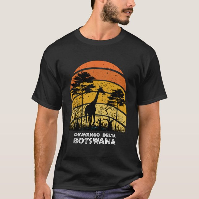 Camiseta Juego de parque nacional del Delta del Okavango pa (Anverso)