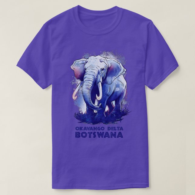 Camiseta Juego de parque nacional del Delta del Okavango pa (Diseño del anverso)