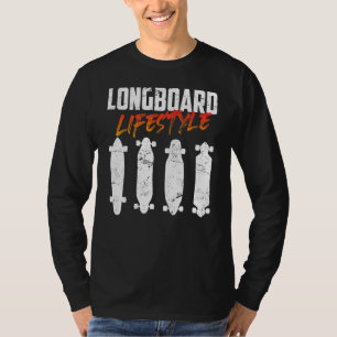 Camiseta Juego de patinaje longboarder longboard
