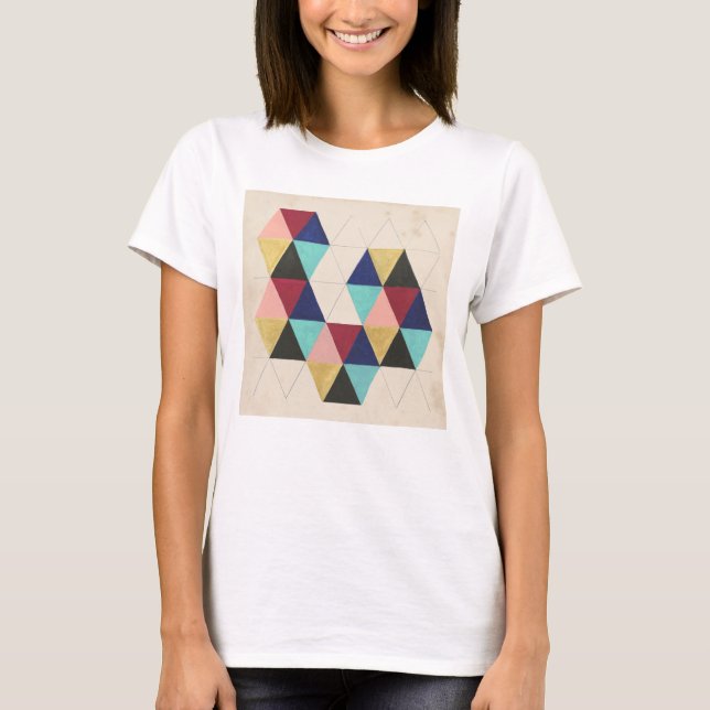 Camiseta Juego de patrón geométrico III (Anverso)