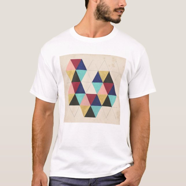 Camiseta Juego de patrón geométrico III (Anverso)
