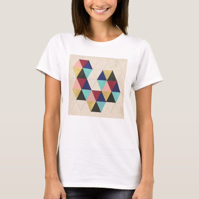 Camiseta Juego de patrón geométrico III (Anverso)