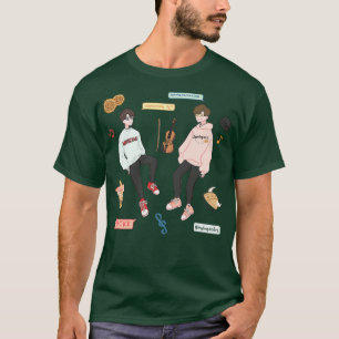 Camiseta Juego de Pegatinas para violines de Twoset