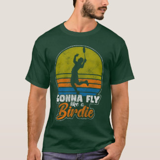 Camiseta Juego de pelota de bádminton deportivo amigo chico