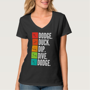 Camiseta Juego De Pelota De Esquivar Sumergir Bucear Pato