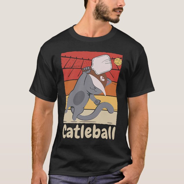 Camiseta Juego de pelota de rosca de gato Picklebal gato vi (Anverso)