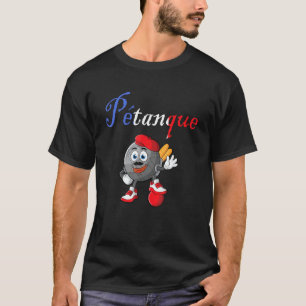 Camiseta Juego de Petanque divertidos hombres de la pelota