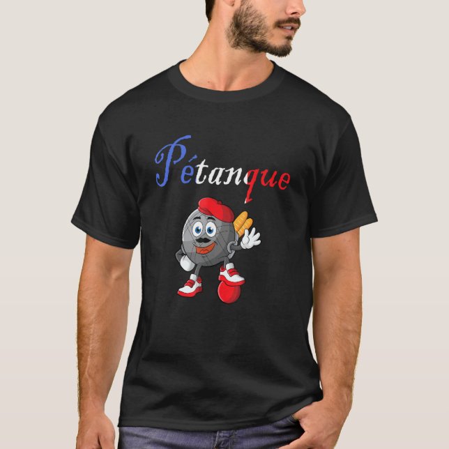 Camiseta Juego de Petanque divertidos hombres de la pelota  (Anverso)