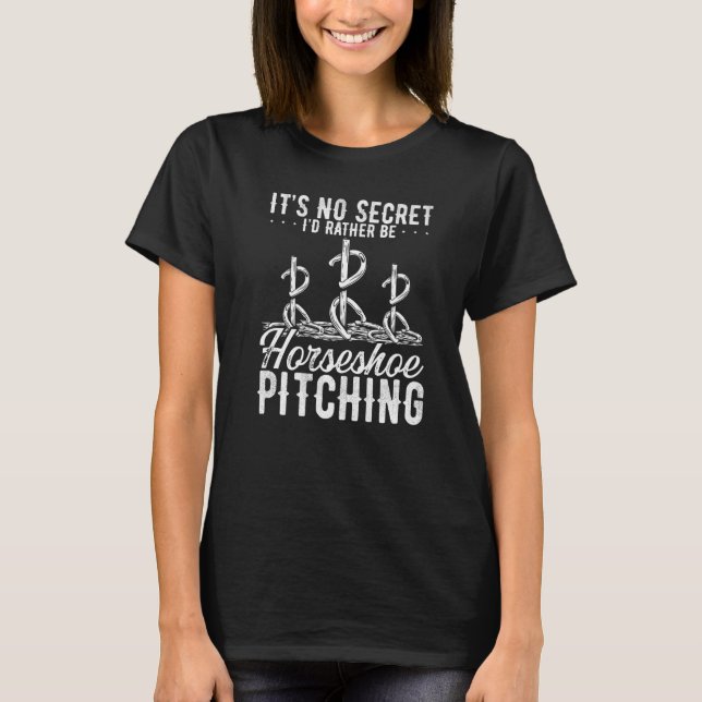 Camiseta Juego de Pitching de herradura no es un tirador se (Anverso)