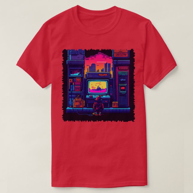 Camiseta Juego de píxeles (Diseño del anverso)