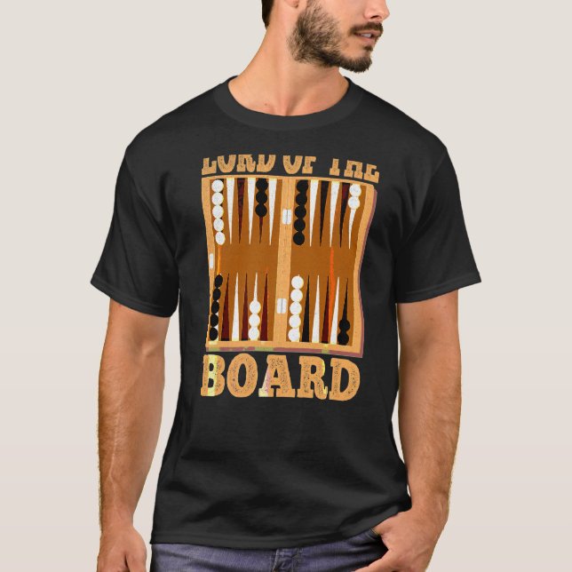 Camiseta Juego De Placa Para Los Fans Del Backgammon (Anverso)