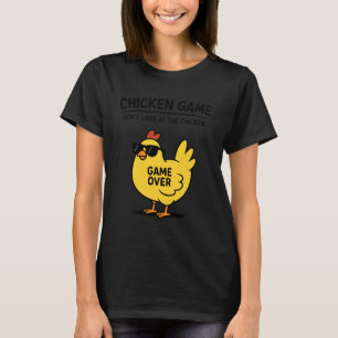 Camiseta Juego de Pollita Divertido No Mires a la Gallina H