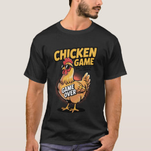 Camiseta Juego de pollito No mires al pollo Humor