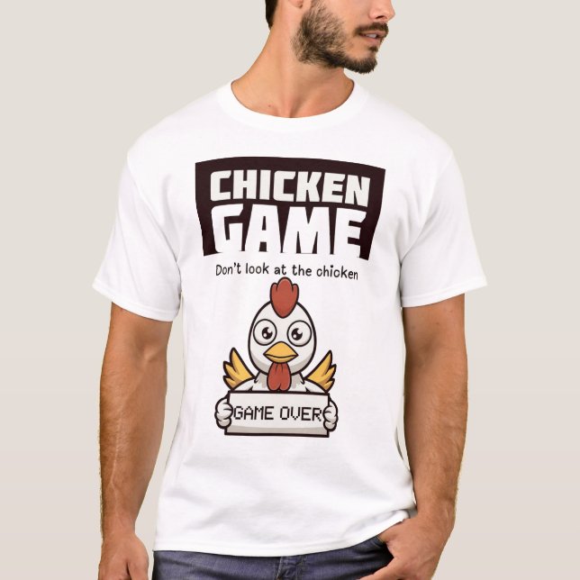 Camiseta Juego de Pollo No Mires Al Pollo (Anverso)