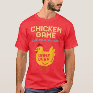 Camiseta Juego de Pollo No Mires al Pollo Divertido Pollo