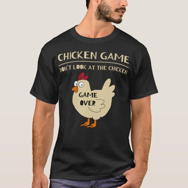 Camiseta Juego de Pollo Pollo Divertido (Anverso)