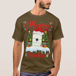 Camiseta Juego de póquer Enciende los Navidades de árbol de