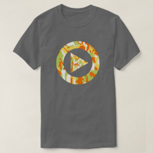 Camiseta Juego de prensa del patrón de video de verano
