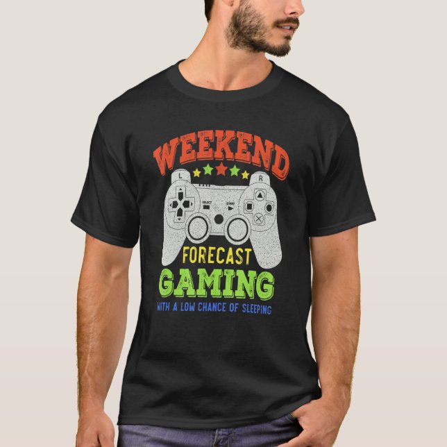 Camiseta Juego De Previsión De Fin De Semana Con Poca Posib (Anverso)