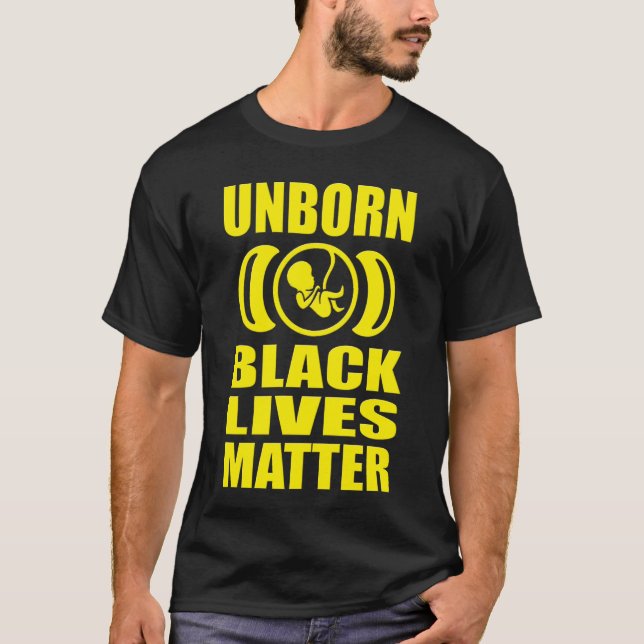 CAMISETA JUEGO DE PROLIFERACIÓN DE VIDAS NEGRAS NO NACIDAS (Anverso)