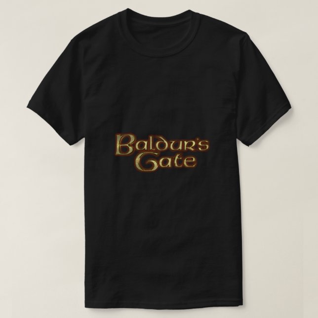 Camiseta juego de puerta de baldur del siglo clásico (Diseño del anverso)