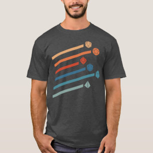 Camiseta Juego de rol Retro Dice Tabletop