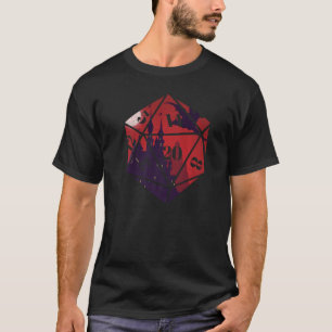 Camiseta Juego de rol RPG Dice con rol de dragón