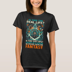 Camiseta Juego de rol Rpg Master D20 Mesa divertida Rp