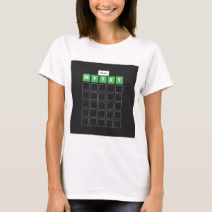Camiseta Juego de rompecabezas de palabras con texto person
