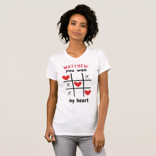 Camiseta Juego de rompecabezas I Ganaste mi corazón Mujeres