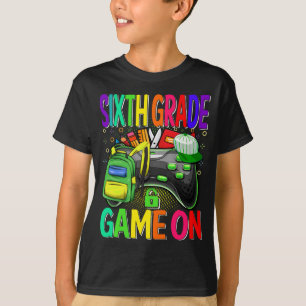 Camiseta Juego De Sexto Grado De Vuelta A La Escuela