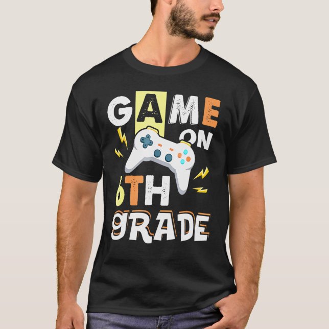 Camiseta Juego de sexto grado en control de juegos de 6º gr (Anverso)