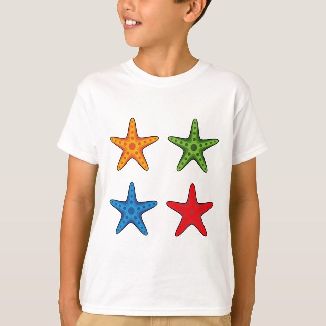 Camiseta Juego de Starfish Personalizado de color (Anverso)