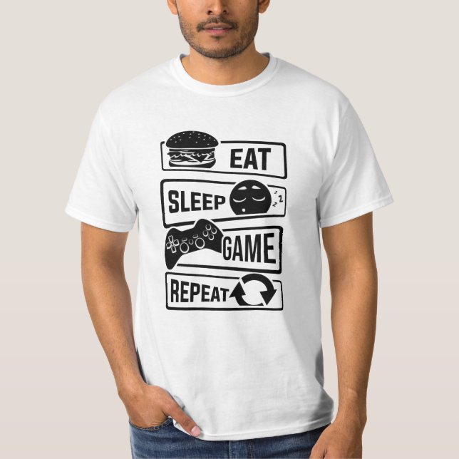 Camiseta Juego de sueño de Comer (Anverso)