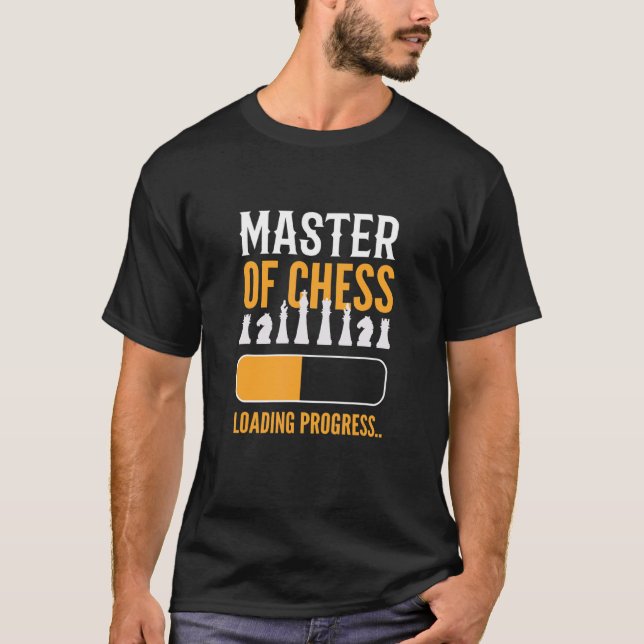 Camiseta Juego de tablero de ajedrez con progreso de carga  (Anverso)