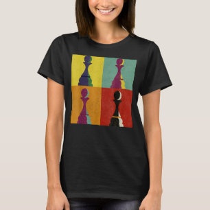 Camiseta Juego de tablero de ajedrez Piwn Checkmate Pop Sty