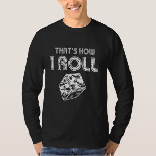 Camiseta Juego de tablero Dice Gamer Estrategia de juegos B