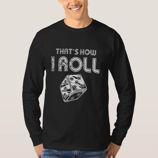 Camiseta Juego de tablero Dice Gamer Estrategia de juegos B (Anverso)