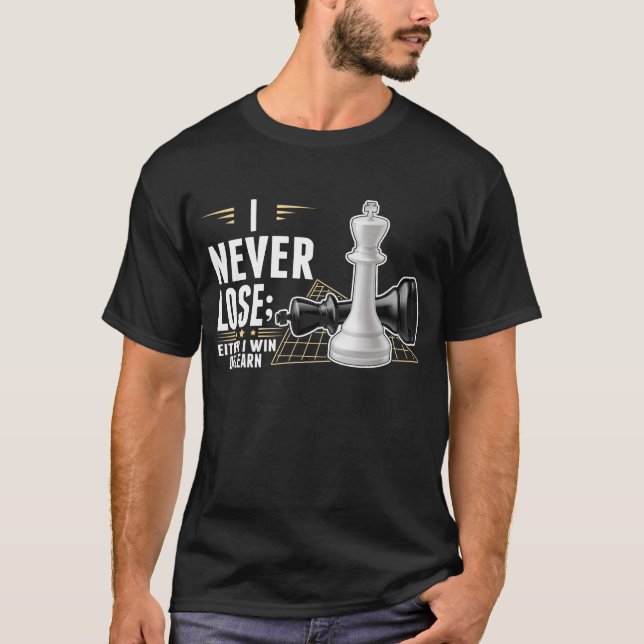 Camiseta Juego de tablero inteligente del jugador de ajedre (Anverso)